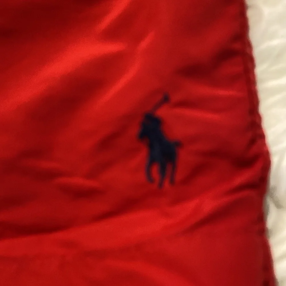 Polo by Ralph Lauren Man Swim Shorts size L inseam 5” red color - Picture 2 of 12